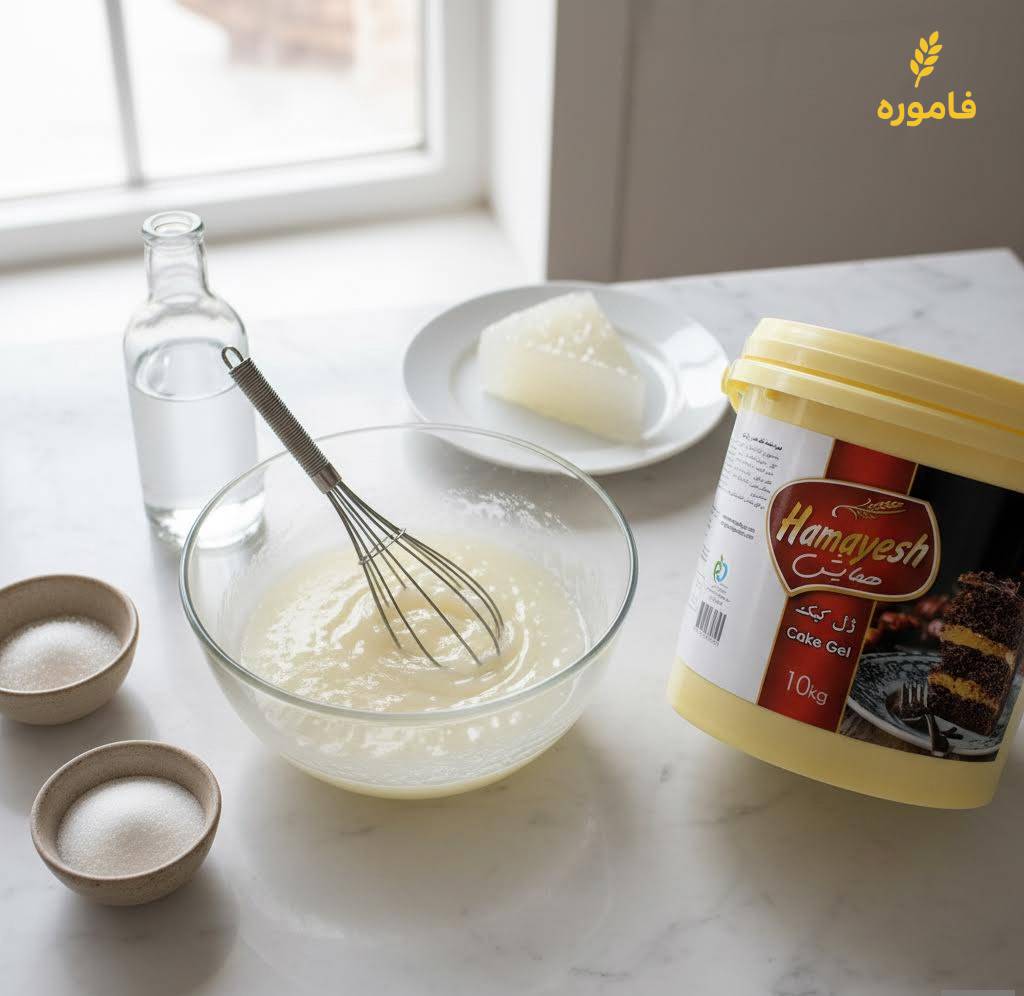 آموزش ساخت کیک واتر (Water Cake) در خانه با ژل کیک امولسیفایر همایش